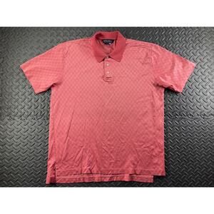 Brooks Brothers Polo Shirt Adult Large Pink Knit Short Sleeve Casual Men's